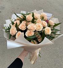 Букет Кремовые розы Латте в Демянске